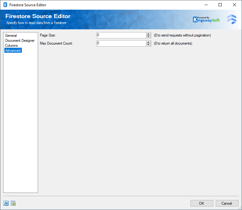 Firestore Source - Advanced Page
